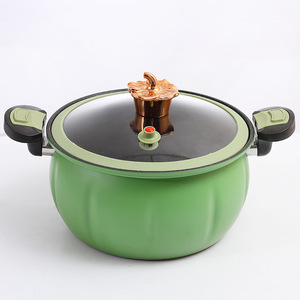Meilleures ventes Nouveau Green Pumpkin Yirui Micro autocuiseur écologique à 4 pots en fonte pour cuisinières à gaz et à induction - Product Image 1
