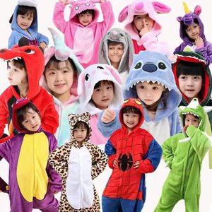 <span class=keywords><strong>Pyjama</strong></span> en flanelle pour enfants, motif animal de dessin animé d'hiver, Pikachu, vêtements de nuit respirants, stock direct - Product Image 1