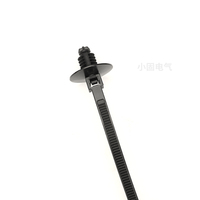 Kabel Ties Tipe Pohon Cemara XG 5*170mm Nylon 66 Self-Locking X171 Ketebalan Plat 0.6-7mm Lubang 6.8-8.2mm 94V-2 Tahan Api Bersertifikasi CE