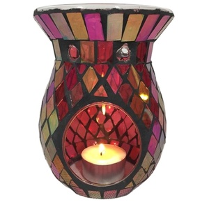YIXIN vendita calda mosaico di vetro temperato <span class=keywords><strong>diffusore</strong></span> di olio essenziale aromatico bruciatore <span class=keywords><strong>a</strong></span> olio di <span class=keywords><strong>candela</strong></span> mosaico di cera <span class=keywords><strong>diffusore</strong></span> mosaico - Product Image 1