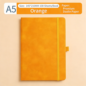 Carnet de notes en cuir PU A5 avec logo personnalisé, couverture rigide, pour le <span class=keywords><strong>bureau</strong></span>, l'école et les affaires - Product Image 4