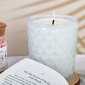 Bougie professionnelle, traitement d'usine, verre fin classique personnalisé rempli de cire de soja naturelle, noyau de coton bougies parfumées - Product Image 4