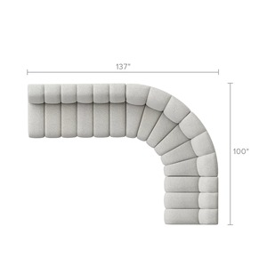 Sofá Moderno en Forma de L, Cómodo y con Diseño Clásico, Tela Antiarrugas, Sofá para Sala de Estar, Estilo <span class=keywords><strong>Premium</strong></span> - Product Image 4