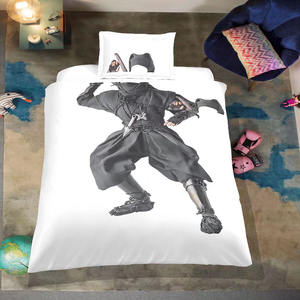 Parure de lit Dragon, ensemble de draps de lit de dessin animé <span class=keywords><strong>Dinasor</strong></span> pour lit simple, housse de couette pour enfants avec personnages de dessin animé - Product Image 2