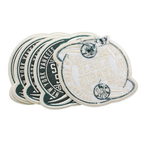 Custom Eco-Friendly Woven <b>Sew</b>-<b>On</b> <b>Patches</b> for School Club Team Uniform Clothing with Flower Heart & Alphabet Logo Designs - Product Image 3