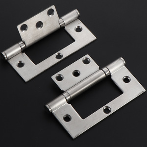 Bisagra de Acero Inoxidable para Muebles, 4 Pulgadas, 201, Superficie Cepillada, Montaje en Superficie, Silenciosa, para Puertas y Armarios de Madera - Product Image 1