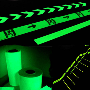 Màu sắc sống lâu PVC dính Vinyl ánh sáng ban đêm photoluminescent dài sau khi phát sáng trong bóng tối huỳnh quang phim băng với mũi tên - Product Image 3