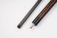 Queue de billard populaire en fibre de carbone avec joint en acier inoxydable, design ultraléger, longueur 1080 mm, structure 1/2, bras pour billard à neuf boules