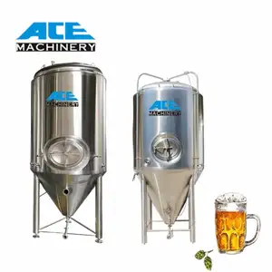 Sus 304 tangki Bbt fermentasi jaket kerucut untuk dijual Fermenter bir 500L