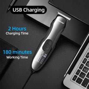 SH-2566, nuevo diseño, pantalla LCD, cortadora de pelo inalámbrica para hombres, cortadora de pelo eléctrica de alta calidad para barbería, corte de pelo 4 en 1 - Product Image 6