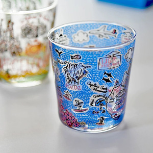 Taza de diseñador japonés-británico Taza de té de estilo japonés transparente para el desayuno Agua Cerveza Jugo Ilustración Mismo estilo Ciudad - Product Image 1