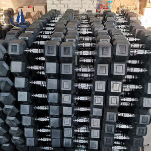 Sıcak satış Mancuernas taşınabilir egzersiz kauçuk kaplı altıgen demir 2.5kg 50kg 5-100lbs özel Hex dambıl Chahang Fitness - Product Image 2