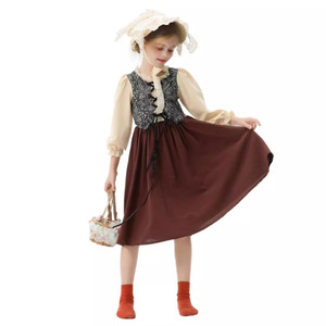 Disfraz de Princesa Medieval Europea Vintage para Niñas, Estilo Granja Pastoral, para Halloween - Product Image 2