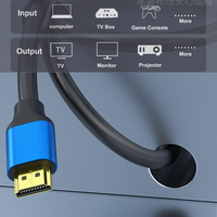 Câble HDMI SYONG - HDMI mâle vers mâle V2.0 avec cordon Ultra HD 4K 60Hz 1080P pour PS5, PS4, Xbox One, ordinateur portable, moniteur, Fire TV