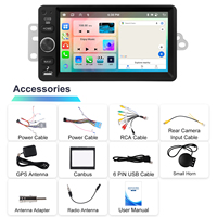 Hikity Radio mobil Android 7 inci, karplay nirkabel 6 + 128G/4 + 64G Untuk Chevrolet GMC Hummer Buick Android Auto WiFi GPS Audio mobil OEM