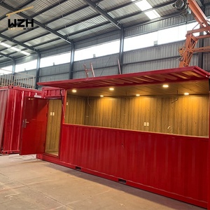 Prefab Lodge Nhà Hàng Nhà Gỗ Và Panneau Sandwich Flat Pack Store - Product Image 2