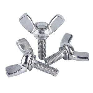 304 Stainless Steel Thumb Screw M3 M4 M5 M6 DIN316 Wing Butterfly Head Screw Wing Butterfly Bolt Screw