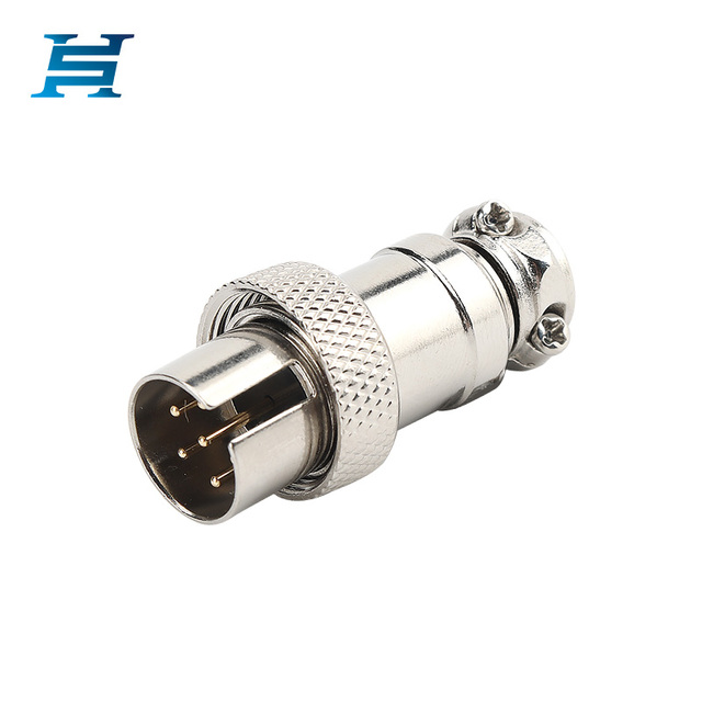 GX16 Factory Aviation Plug Socket Reversible From 2- 8-core Multi-core, Optional Gold-plated Copper Pins, Opening Size 16mm