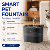 Fontaine à eau pour animaux de compagnie 2200 ml, pompe à eau USB, flux silencieux, filtre multi-étapes, deux options de couleur pour chats et chiens, hydratation fraîche