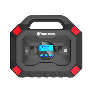 Double Guards Digital Tire Inflator 2.50 <b>Bar</b> <b>Led</b> Display Portable Car Air Compressor With <b>Light</b> And Preset Pressure - Product Image 1