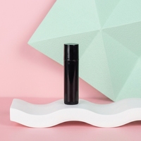 Tube en plastique transparent noir et blanc 5g pour gloss et baume à lèvres, emballage vide pour parfum et rouge à lèvres