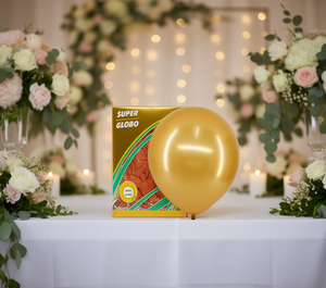Super Globo Latex <b>Balloons</b> <b>Round</b> Gold 12 Inch Wedding Party Decoration - Product Image 2
