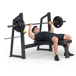 Banco de Pesas Plano de Acero DGZ-1728 - Banco de Entrenamiento de Fuerza Comercial, Resistente y Ajustable - Product Image 2