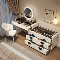 Nouvelle Coiffeuse 2026 Style Crème pour Chambre à Coucher, Meuble de Rangement Moderne et Simple, Coiffeuse Intelligente Avancée
