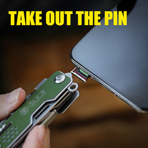Xhandle MT-28P 11-in-1 DIY Schlüsselanhänger Multitool Messer Schere Schraubendreher-Set <span class=keywords><strong>SIM</strong></span>-Auswerfer OD Grün Edelstahl EDC Geschenk - Product Image 4