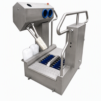 Nouvelle Station de Lavage et de Désinfection Manuelle des Semelles de Chaussures Électrique Commerciale avec Contrôle d'Accès pour Usines Agroalimentaires
