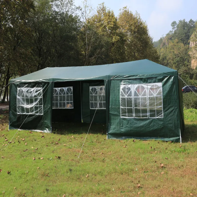 party gazebo tent 3x9 PE gazebo with sidewall cheap 10 x 30 ft gazebo
