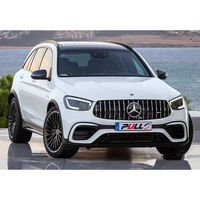 Approprié pour Mercedes Benz GLC classe X253 16-19 mise à niveau à 21 GLC63 AMG body kit comprend avant et pare-chocs arrière avec grille lampes