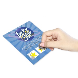 Ngôi Sao May Mắn Tùy Chỉnh Thẻ Cào Phù Hợp Với 3 Cùng Để <span class=keywords><strong>Scratch</strong></span> Win In Kỹ Thuật Số Giải Thưởng Ngẫu Nhiên Thiết Kế Cho Châu Âu - Product Image 5