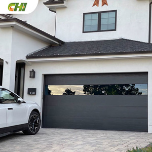 Porte de <span class=keywords><strong>garage</strong></span> sectionnelle moderne CHI, construction en acier et mousse, étanche, taille personnalisée, finition de haute qualité, garantie d'un an - Product Image 3