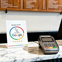 Tarjeta NFC Táctil para Reseñas de Google, Programable y Escribible, de 13.56MHz, con Código QR para Negocios