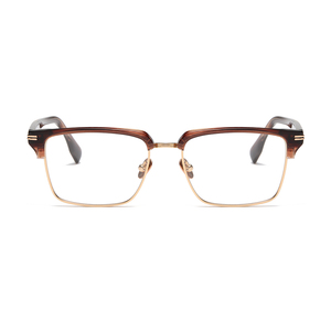 Rectangle Full Rim <b>Eyeglasses</b> Solid Tortoise <b>Frame</b> Anti-Uv Unisex Adults Vision Correction <b>Frames</b> - Product Image 3