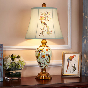 Lampe de table LED Style japonais Wabi Sabi Céramique E27 Lampe de bureau pour chambre à coucher Salon Hôtel Bureau Salle de lecture - Product Image 3