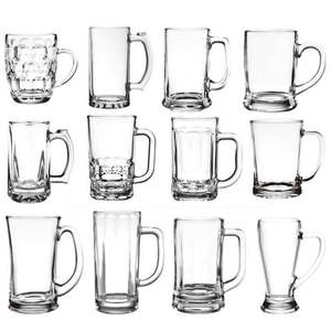 Ensemble de chopes à bière classiques soufflées à la main, verres à bière Pilsner transparents et durables pour les fêtes - Product Image 1