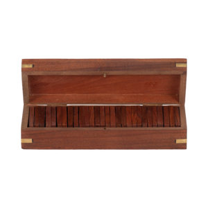 Scatola per gioco da tavolo Domino, custodia in legno decorativa per riunioni di famiglia, feste, tavolino da caffè, soggiorno - Product Image 4