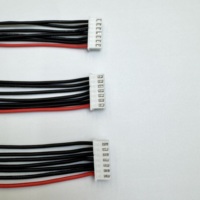Kabel Charger Baterai Custom JST XH2.54 3s-7s, Perakitan Kabel Khusus 22AWG 7Pin Kawat Silikon 100mm untuk Baterai Model RC