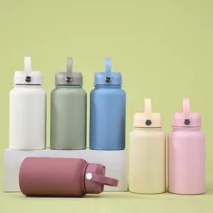 Hot Selling 650ml Capacity Wide Mouth Double Wall Stainless Steel Vacuum Bottle Rubber Paint Sporting Stay Hot Keep Cold