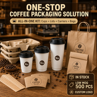 Gobelets en papier à double paroi avec logo personnalisé et couvercles, 8oz, 12oz, 16oz, 20oz, 22oz, revêtement PE, pour boissons chaudes, pour café à emporter