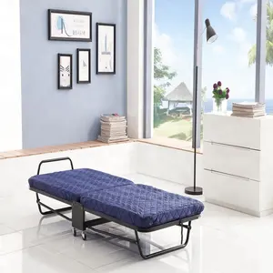 Hotel mattress folding bed with casters