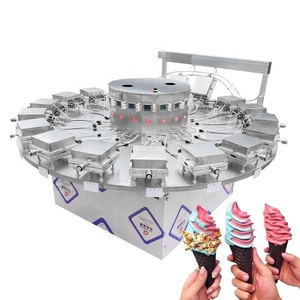 Línea de Producción Comercial Pequeña para Stroopwafels Máquina para Hacer Crepas Crujientes Rollos de Huevo Fénix Conos de Helado y Conos de Waffle Precio - Product Image 1