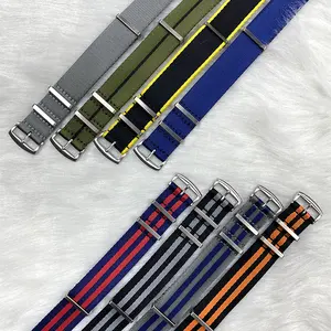 JUELONG Cinto de segurança Nylon Strap Alta Qualidade Herringbone Bond 20mm 22mm Pulseira Assista Bandas Relógios Premium Nylon Watch Straps