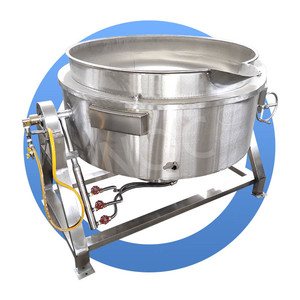 HNOC <span class=keywords><strong>Industrial</strong></span> de acero inoxidable tipo GLP Jam Cook Jacketed Kettle Steam Small 200 <span class=keywords><strong>litros</strong></span> <span class=keywords><strong>Olla</strong></span> <span class=keywords><strong>a</strong></span> <span class=keywords><strong>presión</strong></span> con Mezclador - Product Image 2