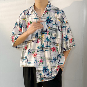 Custom Vintage Cardigan Printed <b>Hawaiian</b> <b>Shirt</b> Polyester Casual <b>Men's</b> Beach <b>Hawaiian</b> Short Sleeve <b>Shirts</b> <b>for</b> Family - Product Image 2