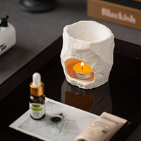 Brûleur d'aromathérapie en céramique pour salons de beauté, clubs, studios de yoga, chambres, salons de thé ; Diffuseur d'huiles essentielles ; Encens