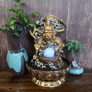 Estatua de dragón y Buda creativa directa de fábrica, artesanías de resina, adornos de agua corriente, decoración, modelo de Ángel elegante - Product Image 1