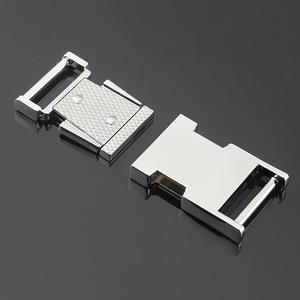 Hebilla de Liberación Lateral de Aleación de Zinc Plateada, Accesorios Duraderos y Ajustables para Bolsos - Product Image 1